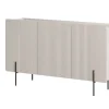MALMI Komoda 150 3D - cashmere / crema bianca  / czarne nogi