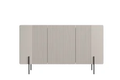 MALMI Komoda 150 3D - cashmere / crema bianca / czarne nogi