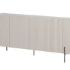 MALMI Komoda 200 4D - cashmere / czarne nogi