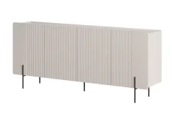 MALMI Komoda 200 4D - cashmere / czarne nogi