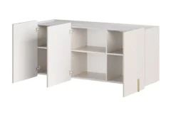 MALMI Komoda 150 3D - cashmere / crema bianca / złoty / wisząca