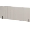MALMI Komoda 200 4D - cashmere / crema bianca  / czarny / wisząca