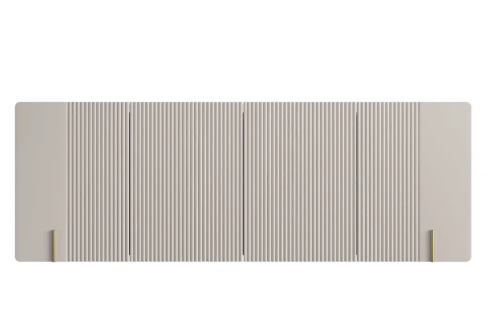 MALMI Komoda 200 4D - cashmere / crema bianca / złoty / wisząca