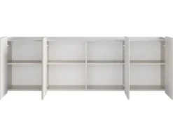MALMI Komoda 200 4D - cashmere / crema bianca / złoty / wisząca