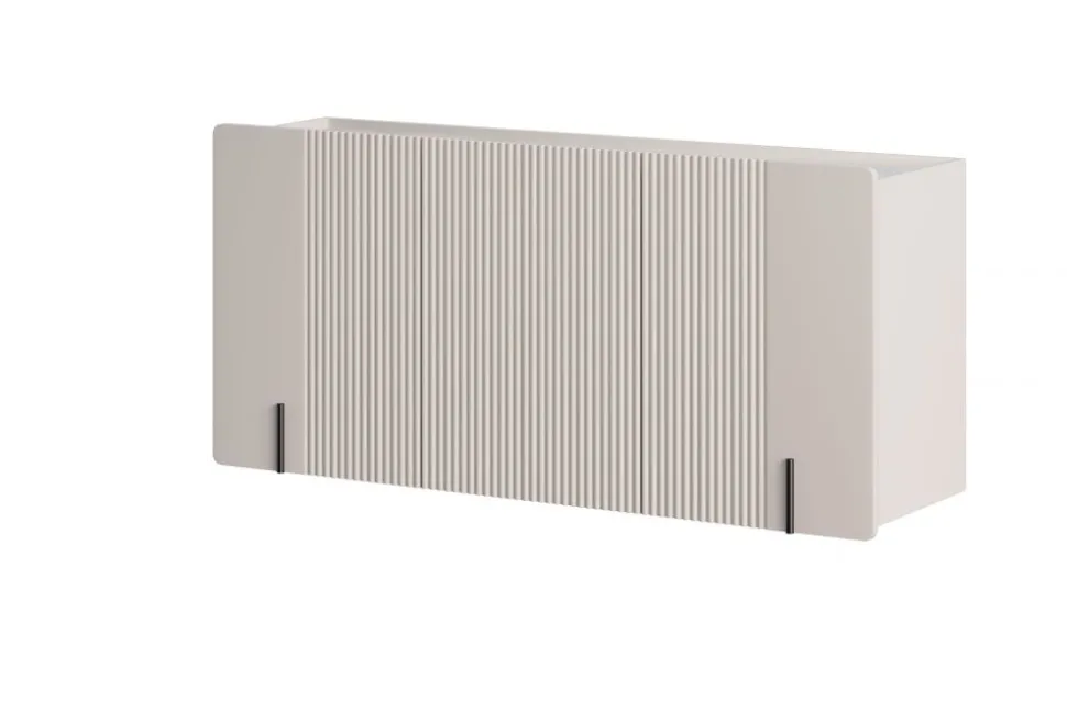 MALMI Komoda 150 3D - cashmere / crema bianca / czarny / wisząca