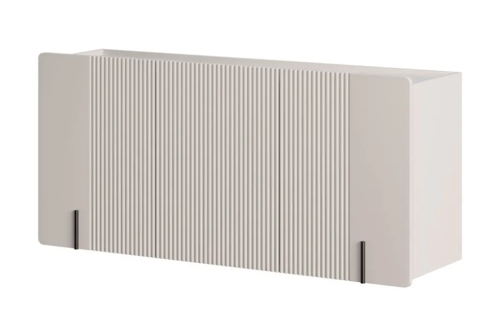 MALMI Komoda 150 3D - cashmere / crema bianca / czarny / wisząca