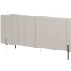 MALMI Komoda 200 4D - cashmere / crema bianca  / czarne nogi