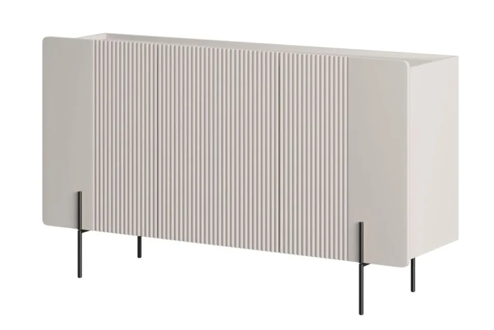MALMI Komoda 150 3D - cashmere / czarne nogi
