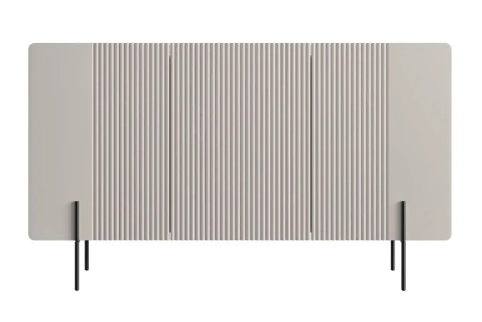 MALMI Komoda 150 3D - cashmere / czarne nogi