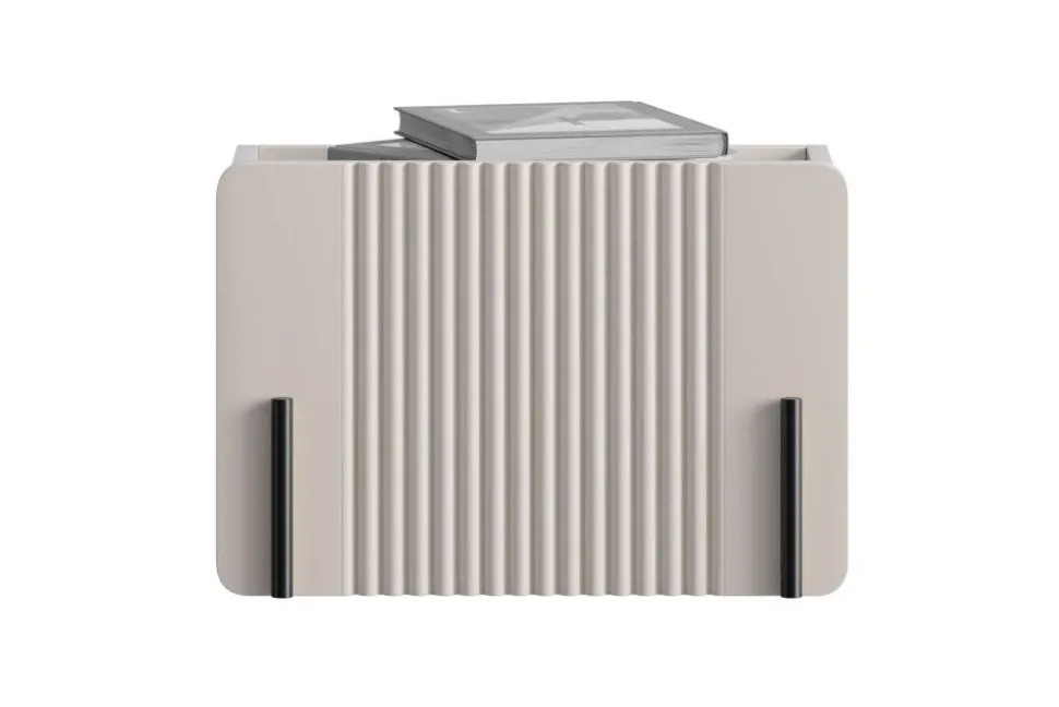 MALMI Szafka nocna 45 1SZ - cashmere / czarny / wisząca