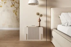 MALMI Szafka nocna 45 1SZ - cashmere / złoty / wisząca