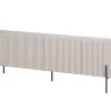 MALMI Szafka RTV 200 2D2SZ - cashmere / crema bianca  / czarne nogi