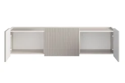 MALMI Szafka RTV 150 2D1SZ - cashmere / złoty / wisząca