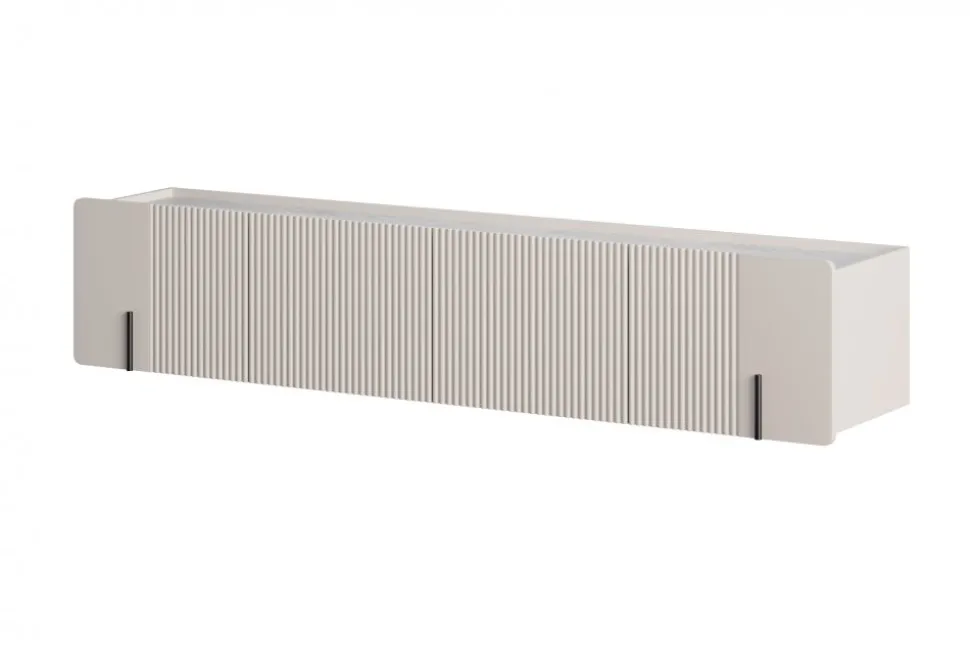 MALMI Szafka RTV 200 2D2SZ - cashmere / crema bianca / czarny / wisząca