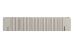 MALMI Szafka RTV 200 2D2SZ - cashmere / crema bianca  / złoty / wisząca
