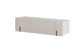 MALMI Szafka RTV 150 2D1SZ - cashmere / crema bianca / czarny / wisząca