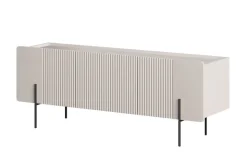 MALMI Szafka RTV 150 2D1SZ - cashmere / czarne nogi