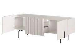 MALMI Szafka RTV 150 2D1SZ - cashmere / czarne nogi