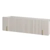 MALMI Szafka RTV 150 2D1SZ - cashmere / crema bianca  / złoty / wisząca