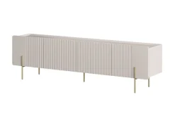 MALMI Szafka RTV 200 2D2SZ - cashmere / złote nogi