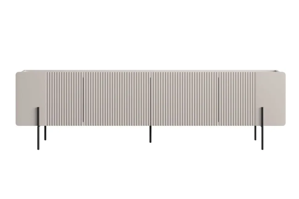 MALMI Szafka RTV 200 2D2SZ - cashmere / czarne nogi
