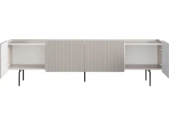 MALMI Szafka RTV 200 2D2SZ - cashmere / czarne nogi