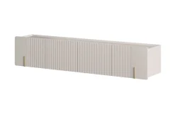 MALMI Szafka RTV 200 2D2SZ - cashmere / złoty / wisząca