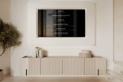 MALMI Szafka RTV 200 2D2SZ - cashmere / czarny / wisząca