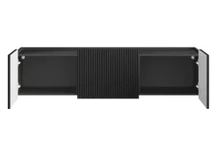 MALMI Szafka RTV 150 2D1SZ - czarny / czarny / wisząca