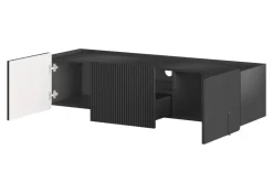 MALMI Szafka RTV 150 2D1SZ - czarny / czarny / wisząca