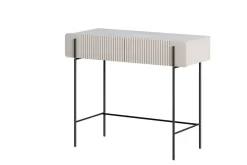 MALMI Toaletka 100 2SZ - cashmere / crema bianca  / czarne nogi