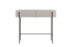 MALMI Toaletka 100 2SZ - cashmere / crema bianca / czarne nogi
