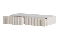 MALMI Toaletka 100 2SZ - cashmere / crema bianca / złoty / wisząca