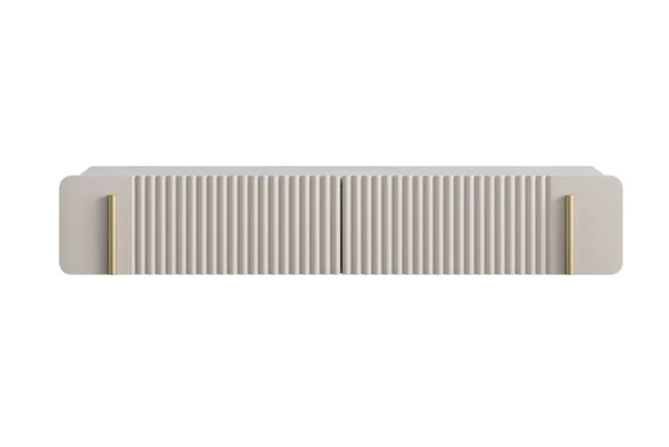 MALMI Toaletka 100 2SZ - cashmere / crema bianca / złoty / wisząca