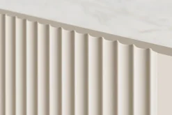 MALMI Toaletka 100 2SZ - cashmere / crema bianca / złoty / wisząca