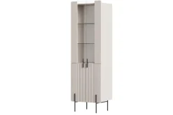 MALMI Witryna 60 4D - cashmere / czarne nogi