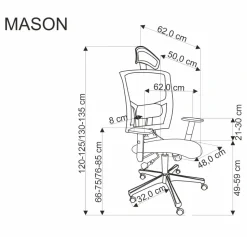 MASON fotel gabinetowy czarny (1p=1szt)1 sztuka