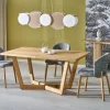 MASSIVE 3 stół rozkładany 160-250x90x77 cm dąb naturalny/dąb naturalny (2p=1szt)1 sztuka