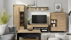 Meble loftowe do salonu dąb artisan Lenart Quant