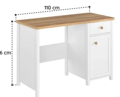 Meble młodzieżowe białe Lenart Story