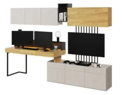 Meble młodzieżowe gamingowe Lenart Teen Flex SET-01