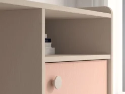 Mevel 07 Piasek pustyni/Millennial pink - biurko 1D