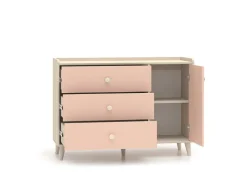 Mevel 05 Piasek pustyni/Millennial pink - komoda 1D3S