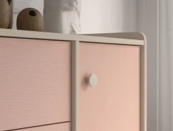 Mevel 05 Piasek pustyni/Millennial pink - komoda 1D3S