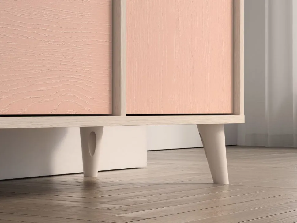 Mevel 05 Piasek pustyni/Millennial pink - komoda 1D3S