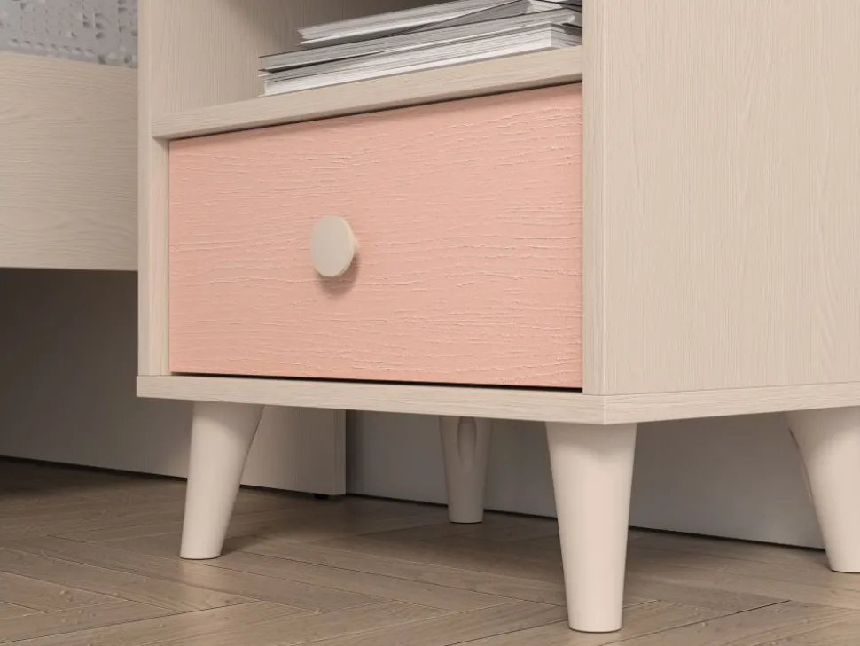 Mevel 10 Piasek pustyni/Millennial pink - szafka 1S