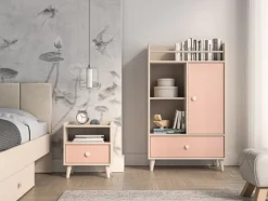 Mevel 10 Piasek pustyni/Millennial pink - szafka 1S