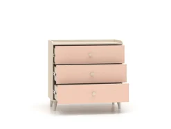 Mevel 06 Piasek pustyni/Millennial pink - komoda 3S