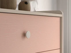 Mevel 06 Piasek pustyni/Millennial pink - komoda 3S
