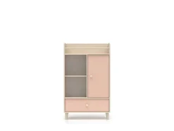 Mevel 04 Piasek pustyni/Millennial pink - komoda 1D1S